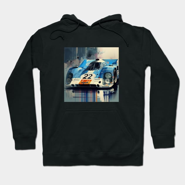 Retro Race Car Hoodie by DavidLoblaw